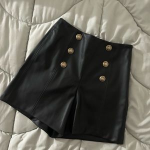 ZARA leather short